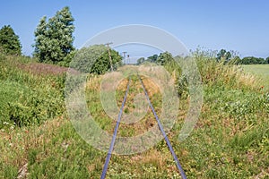 Railroad tracks in Poland