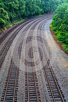 Railroad Tracks, Railyard photo