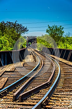 Railroad tracks in Richmond, Virginia. photo
