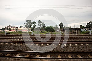 railroad tracks in this rural scenic