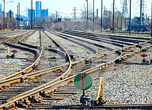 Railroad Yard  Tracks photo