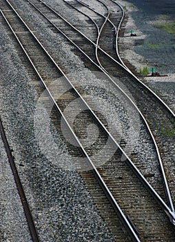 Railroad Tracks and Switch