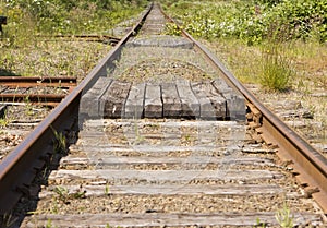 Railroad Tracks To Infinity