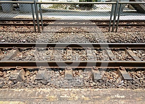 Railroad tracks for train