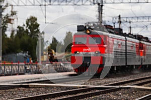 Railroad train transporation in Russia