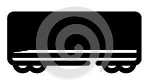 Railroad Transport line icon animation