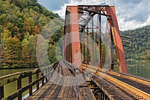 Railroad Trestle At Hawks Nest State Park In West Virginia