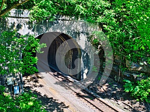 Railroad tunnel near Prince WV USA , CSX