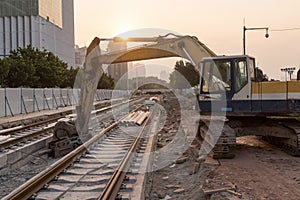 Railroad under construction