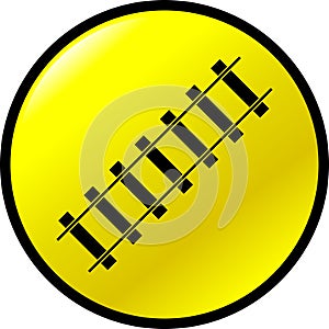 railroad vector button