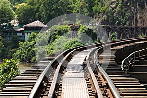 Railroad wood history world war II in river kwai