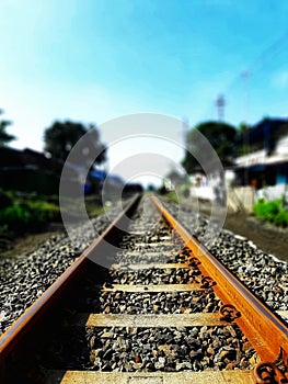 Railroads.  Location Singosari Malang Indonesia