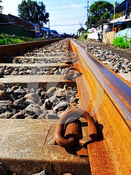 Railroads.  Location Singosari Malang Indonesia