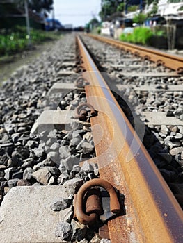 Railroads.  Location Singosari Malang Indonesia