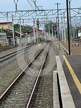 Railroads and trains in central java indonesia