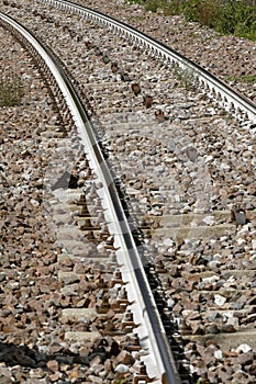 The rails of an abandoned ferry road