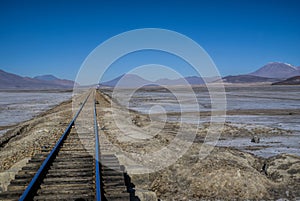 Rails in desert