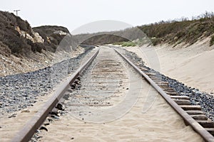 Rails in the dunes