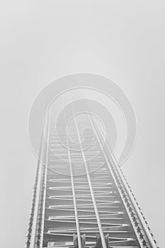 Rails that end in dense fog