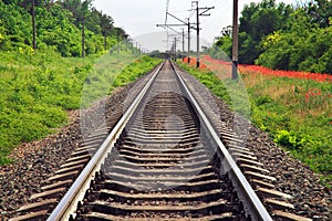 Rails of the railway