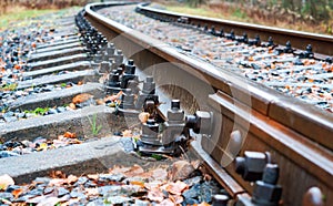 Rails and sleepers, railway bolts