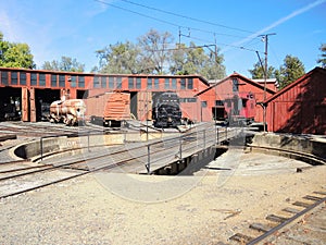 Railtown roundhouse turntable