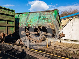 Railway accident a sunny day.