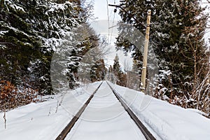 The railway between Bakuriani and Borjomi