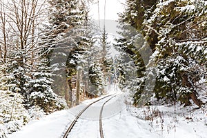 The railway between Bakuriani and Borjomi