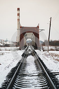 railway bridge across the river