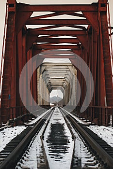 railway bridge across the river