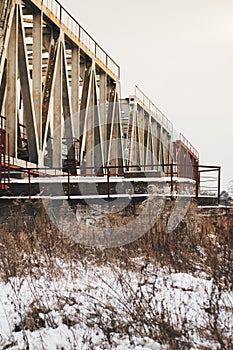 railway bridge across the river