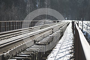 railway bridge across the river