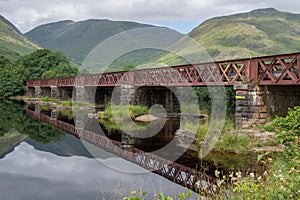 Railway Bridge crossing Loch Awe, Argyll and Bute, Scotland