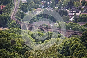 Railway bridge in the forest area