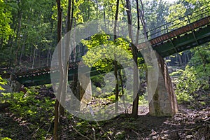 Railway bridge in forest in Lillafured