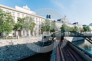 Railway bridge over Danube Canal