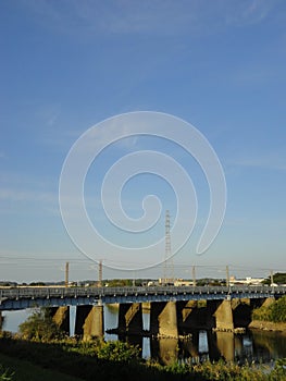 Railway bridge over Kokai River