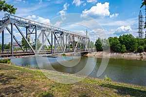 Railway Bridge Over the Reservoir Cooler at Chernobyl Nuclear Power Plant - Chernobyl Exclusion Zone, Ukraine