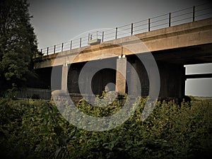 Railway bridge over River Rother Treeton Rotherham
