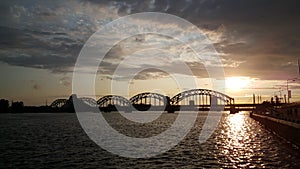 The Railway Bridge during sunset