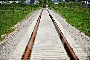 Railway buffer stop photo