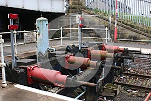 Railway buffers in Lancaster railway station