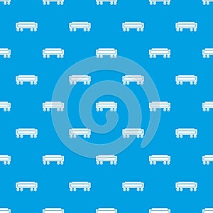 Railway carriage pattern vector seamless blue