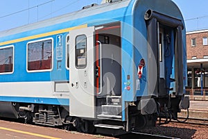 Railway carriage at the station