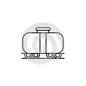 Railway carriage train icon. Element of train station icon