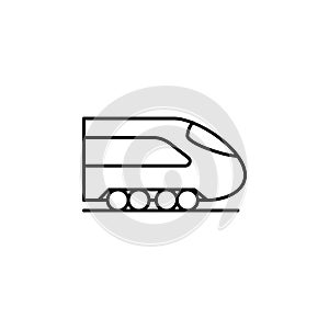 Railway carriage train icon. Element of train station icon