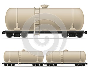 Railway carriage train vector illustration