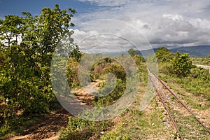 Railway in Chin State Area, Myanmar