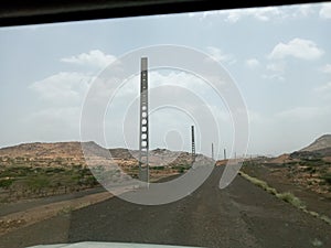 Railway  construction neat Tigray and Afar border. The construction halted because of attacks by Tigray separatists.